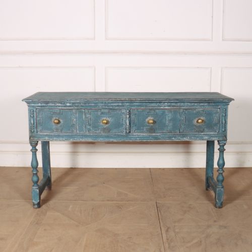 18TH CENTURY PAINTED DRESSER BASE