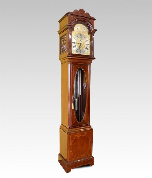 QUARTER CHIMING TUBULAR GONG LONGCASE CLOCK - ADDITIONAL PHOTO 1