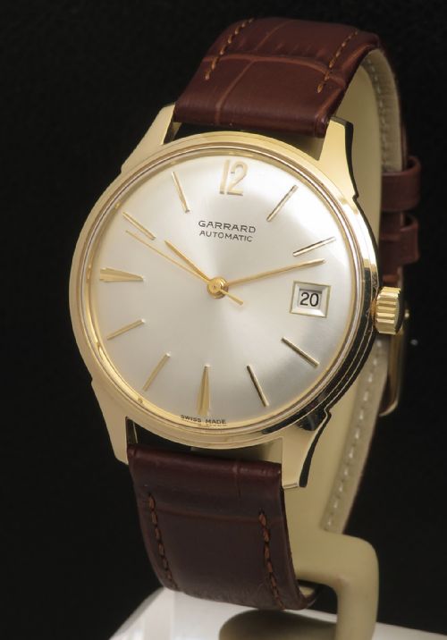MINT UNWORN SOLID 9CT GOLD GARRARD AUTOMATIC WITH BOX 1969
