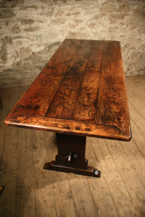 OAK REFECTORY TABLE - ADDITIONAL PHOTO 4