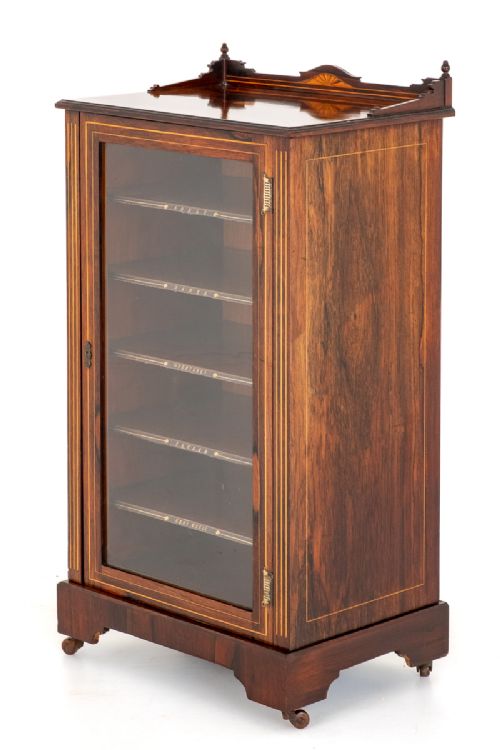 VICTORIAN ROSEWOOD MUSIC CABINET
